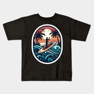 Paddle Boarding Kids T-Shirt